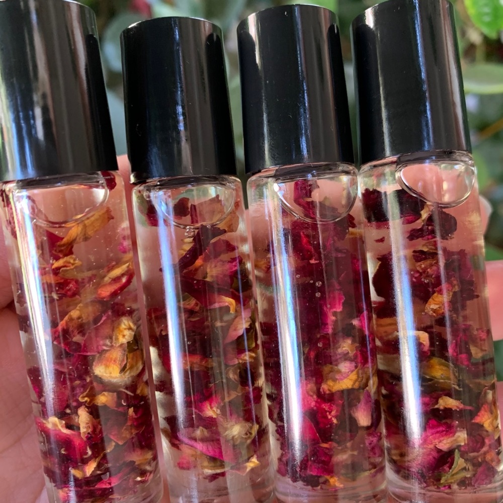 Peppermint rose lip oils